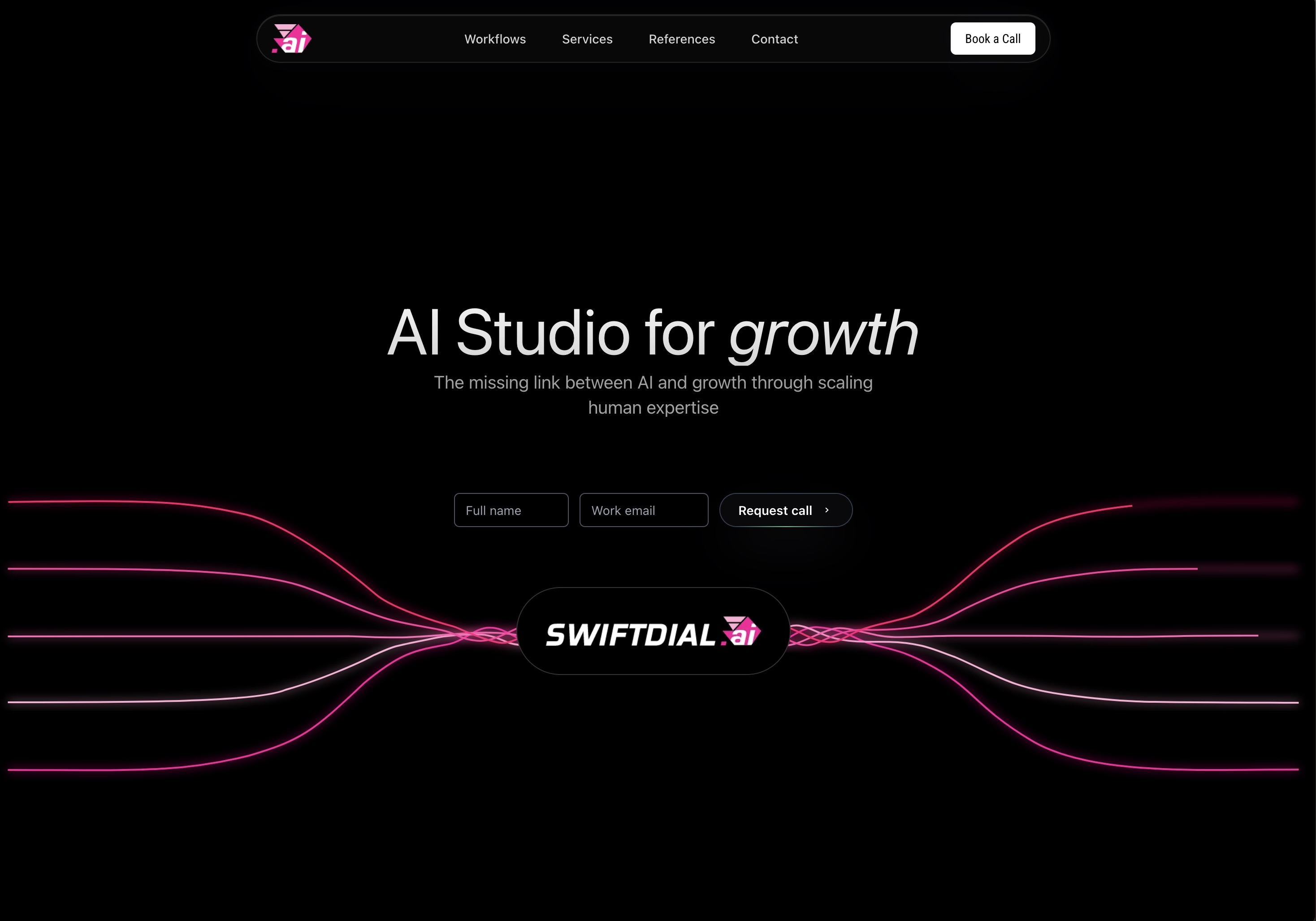 SwiftDial Website: A High-Conversion Business Platform screenshot